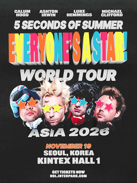 5 Seconds Of Summer 来韓公演 公式ポスター