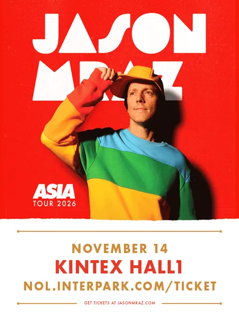 Jason Mraz Asia Tour official poster