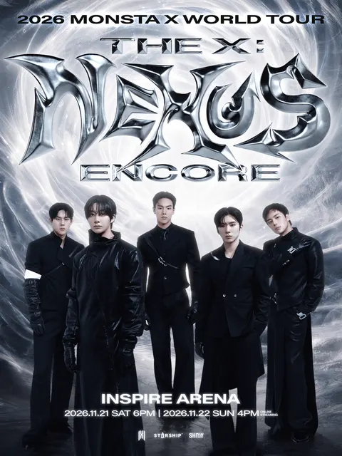 MONSTA X WORLD TOUR, THE X: NEXUS [インチョン (アンコール)] 公式ポスター